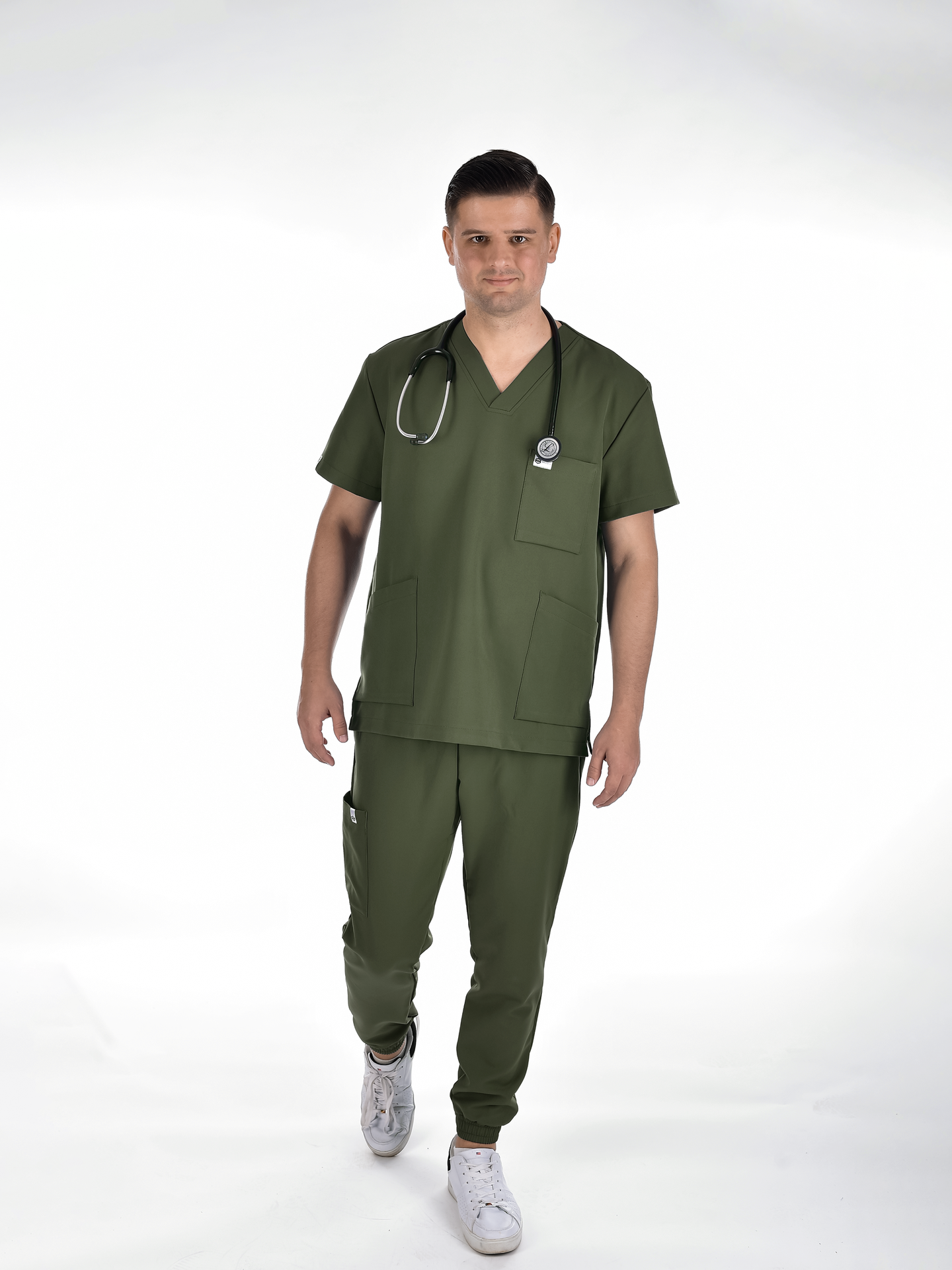 OSLO Men's scrub top Khaki