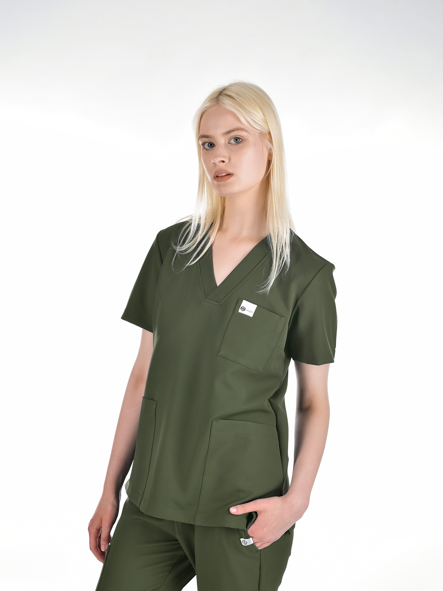 OSLO Women's scrub top Khaki