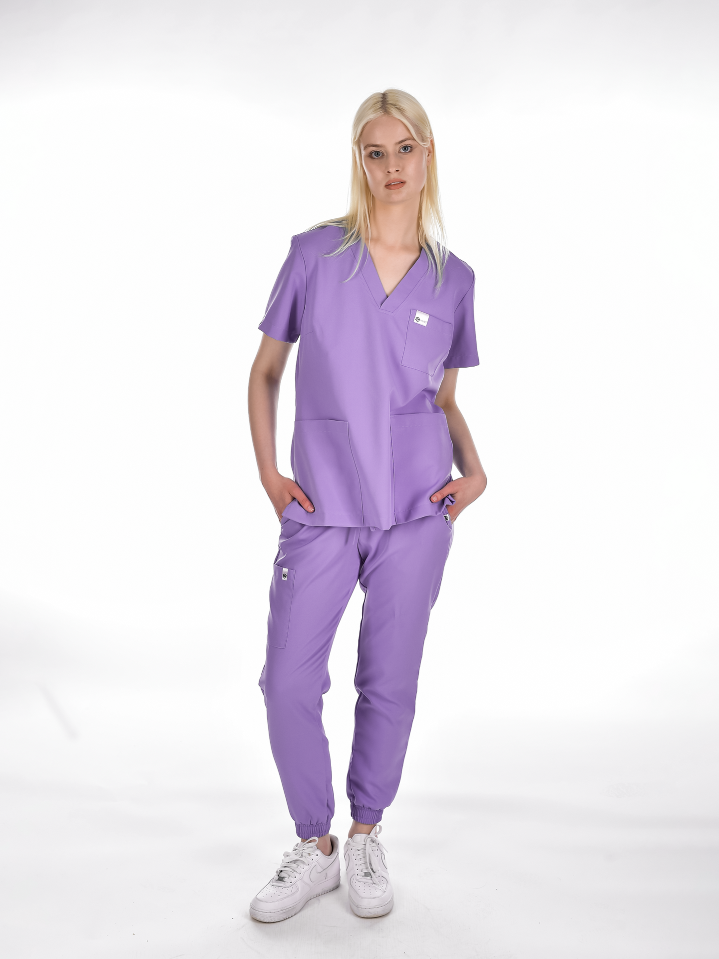 OSLO Women's scrub top Purple