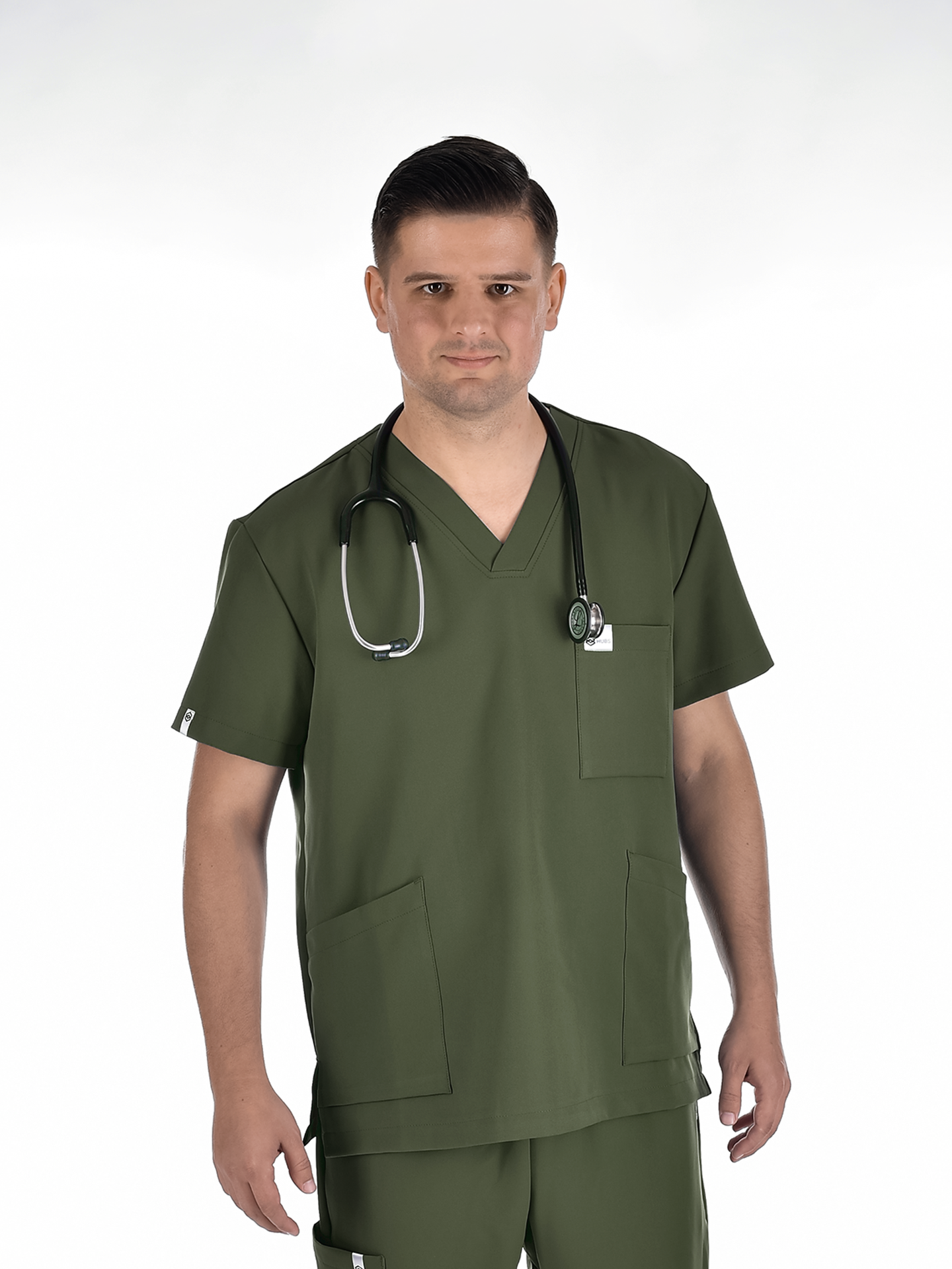 OSLO Men's scrub top Khaki